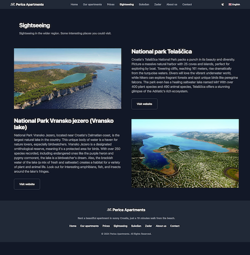 screenshot of apartmani-perica.site